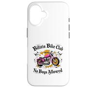 Bilitis Bike Club No Boys motocicleta LGBTQ lesbianas historia Carcasa para iPhone 16