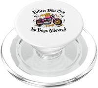 Bilitis Bike Club No Boys motocicleta LGBTQ lesbianas historia PopSockets PopGrip para MagSafe