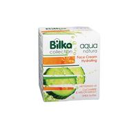 Bilka Collection Aqua Natura Crema facial hidratante - Cuidado con extractos de pepino y melón, manteca de karité, aceite de abisiniano y vitamina E, cuidado natural de la piel, 40 ml