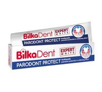 BilkaDent Pasta de dientes Expert White Parodont Protect - Blanqueamiento y cuidado de las encías con protección periodontal, antiplaca y mal aliento, con calcio y zinc, 75 ml