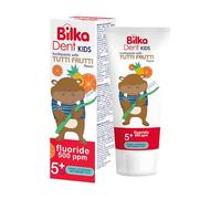 BilkaDent Pasta de dientes Kids para niños a partir de 5 años con sabor Tutti Frutti, fluoruro 500 ppm, para dientes lácteos y permanentes, 1 x 50 ml