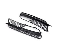 BILKAR Compatible con A5 2012 2013 2014 2015 2016 8T0807681H Parachoques Delantero Lámpara De Luz Antiniebla Cubierta Rejilla De Panal Conjunto De Automóvil Negro Brillante Parrilla Delantera Coche