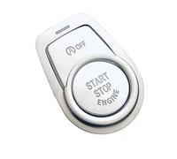 BILKAR Compatible con BMW para F22 F20 F30 F34 F32 Car Engine Start Stop Off Botón Cubierta Marco Etiqueta botón decoración Pegatina