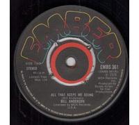 BILL ANDERSON - I CAN'T WAIT ANY LONGER 7 INCH (7" VINYL 45) UK EMBER 1978