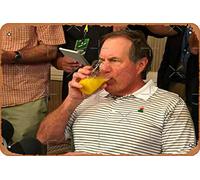 Bill Belichick, Juice, Patriots, New England, Free Agency - Cartel de metal vintage de 8 x 12 pulgadas