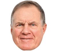 Bill Belichick (Scowl) Big Head. Máscara más grande que la vida.