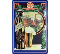 Bill - Bräu cerveza Beer Nostalgie nostálgico Cartel de chapa 20 x 30 Chapa 1508