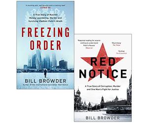 Bill Browder Collection 2 Books Set (Freezing Order[Hardcover], Red Notice)