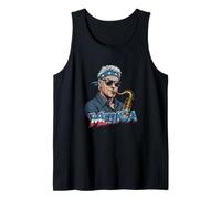 Bill Clinton tocando el saxofón, 4 de julio Merica Camiseta sin Mangas