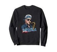 Bill Clinton tocando el saxofón, 4 de julio Merica Sudadera