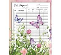 BILL PAYMENT CHECKLIST: Bill notebook for recording bills pay to remind you of monthly expenses and budgeting for Small Business, Personal Finance and Home.