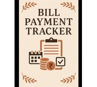 Bill payment tracker, Bill manager: Simple Monthly Budget & Bill Organizer | Expense Log Book for Home & Office