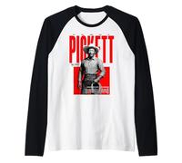 Bill Pickett Frontier Excellence, Vaquero Cherokee Negro Camiseta Manga Raglan