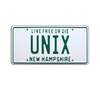 Bill Shannon | Unix | Placa de matrícula con Sello de Metal