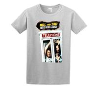 Bill Ted Face The Music Men's T-Shirt Unisex Gray Cotton Print tee Shirts S