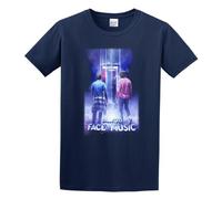 Bill Ted Face The Music Men's T-Shirt Unisex Navy Cotton Print tee Shirts XXL