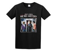 Bill & Ted's Excellent Adventure We're History Phone Booth Keanu Men's T-Shirt Unisex Black Cotton Print tee Shirts XXL
