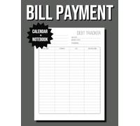 Bill Tracker Notebook and checklist: Monthly Bill Payment Checklist: Bill Tracker Notebook