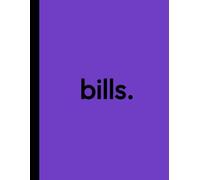 Bill Tracker Notebook: Large 8.5 x 11", Spacious Lines, Easy-to-Use Detailed Bills Tracking Checklist, Stay Organised and Never Miss a Payment (Intern Amethyst)