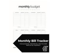 Bill Tracker Notebook: Monthly Bill Payment Checklist