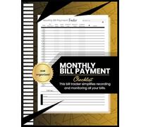 Bill Tracker with Monthly Bill Organizer Notebook & Planner for Financial Budgeting