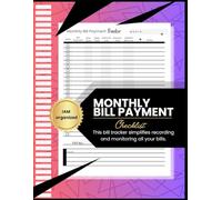 Bill Tracker with Monthly Bill Organizer Notebook & Planner for Financial Budgeting