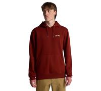 Billabong Sudadera Arch PO para Hombre, Color Rojo