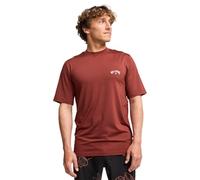 BILLABONG Arch Wave - Camiseta de Surf de Manga Corta UPF 50 - Hombre - Rojo