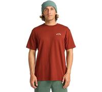 Billabong Arch Wave SS - Camiseta de Manga Corta para Hombre, Color Rojo XL