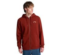 Billabong Arch ZH - Sudadera con Capucha y Cremallera para Hombre, Color Rojo