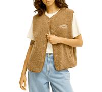 Billabong - Marcas - Be Happy Sherpa Vest Brownstone para Mujer - Talla M - Marrón Marrón M