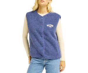 Billabong - Be Happy Sherpa Vest True Navy para Mujer - Talla S - Azul marino Azul marino S