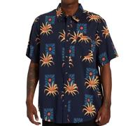 Billabong Camisa tejida de manga corta floral Sundays para hombre, marino, XX-Large