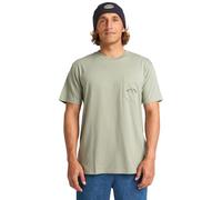 Billabong - Camiseta de Manga Corta con diseño de Arch PKT para Hombre, Color Verde M