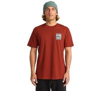 Billabong - Camiseta de Manga Corta con Sello SS para Hombre, Color Rojo
