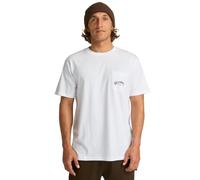 BILLABONG Camiseta de Manga Corta Stacked Arch Pkt Hombre Blanco S