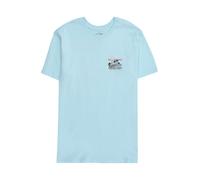 BILLABONG Camiseta funcional 'PALM SPRINGS' azul claro / altrosa / negro, Talla 140