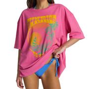 Billabong - Camisetas mujer - Sunrise To Sunset SS Tee Guava para Mujer - Talla S - Rosa Rosa S