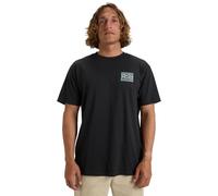 Billabong, Crayon Wave Camiseta de Manga Corta, Hombres, S, Washed Black
