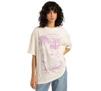 Billabong, High On Life Camiseta de Manga Corta, Mujer, L, Salt Crystal