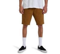 Billabong, Larry Twill Pantalones Cortos de Cintura elástica, Hombres, M, Tobacco