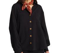 Billabong - Marcas - Swell Blouse Black Pebble para Mujer - Talla M - Negro Negro M