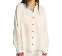 Billabong - Marcas - Swell Blouse Salt Crystal para Mujer - Talla M - Blanco Blanco M