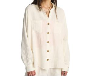 Billabong - Marcas - Swell Blouse Salt Crystal para Mujer - Talla M - Blanco Blanco M