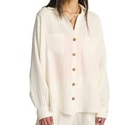 Billabong - Marcas - Swell Blouse Salt Crystal para Mujer - Talla S - Blanco Blanco S