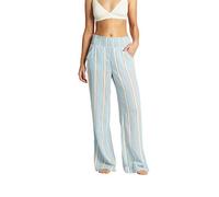 Billabong Pantalón de rayas New Waves para mujer - azul - Large