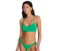 Billabong Sol Searcher - Bikini de Cobertura Completa con Cordones para Mujer, Color Verde