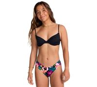 Billabong Sol Searcher Morgan Underwire Camiseta, Black Pebble, L Women's