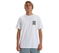 Billabong Stamp SS Camiseta, White, L Hombre