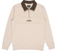 Billabong - Sudaderas - Winton Half Zip Sweatshirt Oatmeal de Algodón - Talla L - Beige Beige L